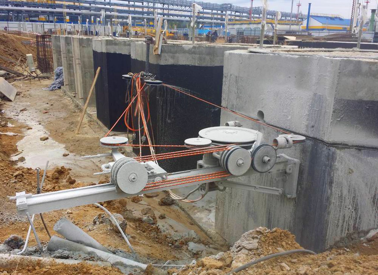 Алмазная корректировка фндамента недостроя